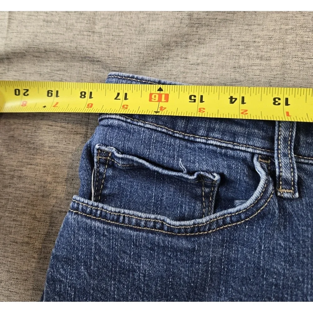 Lee Premium Women's Wide Leg Capri Jeans High Rise Stretch  34" X 24" Size 18 - Picture 6 of 12